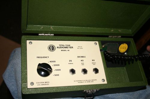 Eckstein Bros. Tetra-tone audiometer