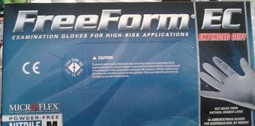 Microflex: freeform ec blue nitrile gloves ffe775 medium for sale