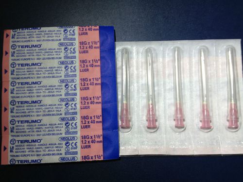 18G (1.2mm) Pink 1.5 Inch (40mm) Hypodermic Needles Not With Syringe Multi List