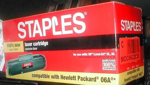 Staples LASER CARTRIDGE 06A,for use with HP laser jet 5L ,6 L new other