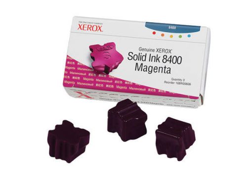 Xerox Magenta ink for Phaser 8400 printer Pt #108R606 genuine OEM