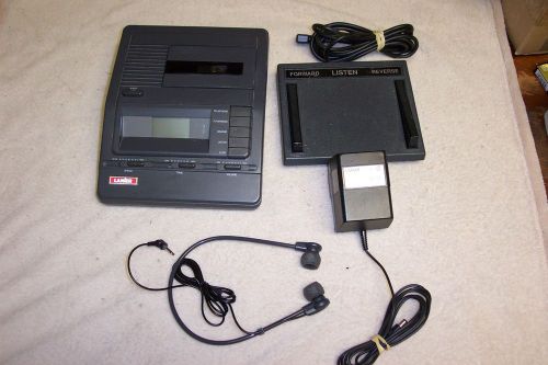 DICTAPHONE  by Lanier Model VW - 210micro cassette transcriber w/pedal &amp; headset