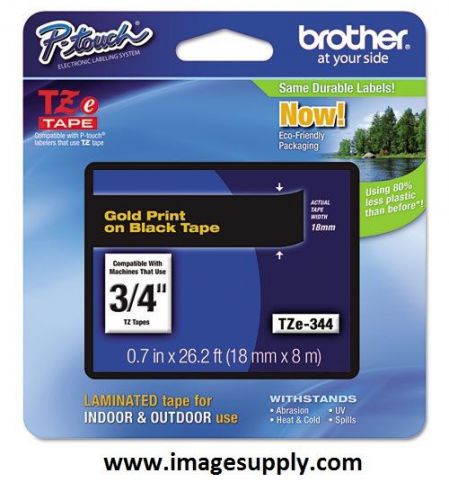 Brother P-Touch TZ-344 Tape TZ344 / Ptouch Tape TZE344 TZe-344 *Genuine Brother*