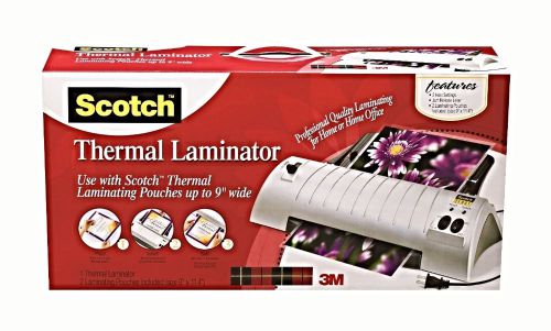 Laminator 2 roller system dual temperature settings thermal pouches paper 9&#034; 5ml for sale