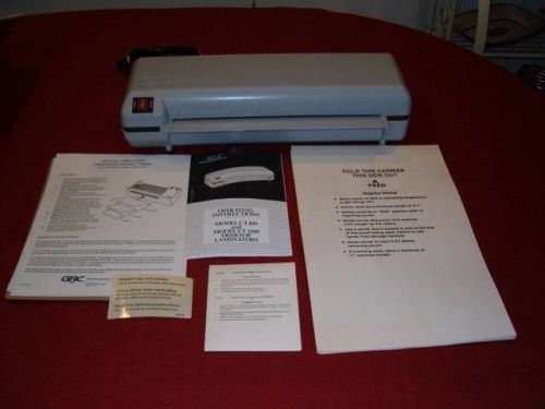 Clear tech 12&#034; pouch laminator model ct1200 works great !! for sale