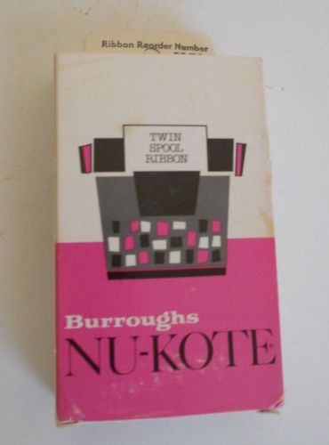 Burroughs nu-kote br70 twin spool typewriter ribbon, red/black for sale
