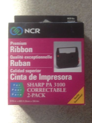 NCR Sharp PA 3100 Correctable Typewriter Ribbon 2 Pack