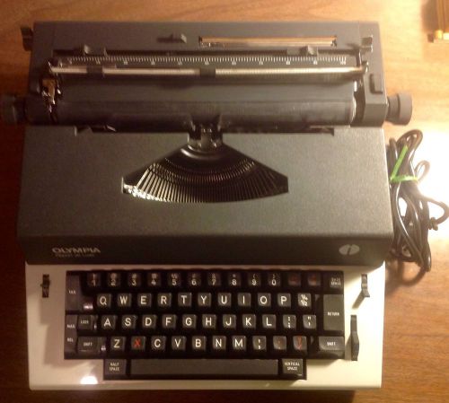 Beautiful &#039;70s Olympia Electric Typewriter In Hardcase - Flawless!
