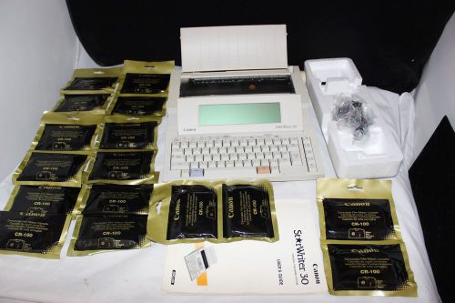 Canon Star Writer 30 Personal Publishing System With 16 CR-100 Cartridges