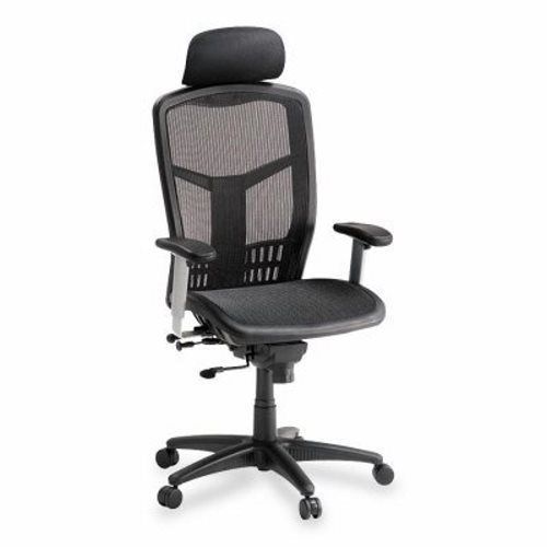 Lorell High Back Chair, Mesh, 28-1/2&#034;x28-1/2&#034;x51&#034;, Black (LLR60324)