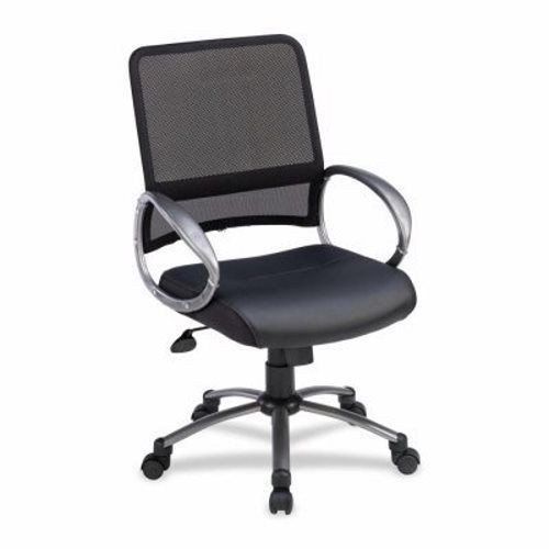 Lorell Mesh Task Chair, 25&#034;x25&#034;x42&#034;, Black (LLR69518)