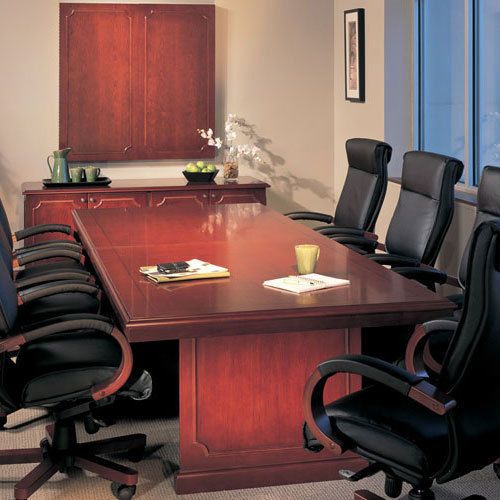 10FT CONFERENCE ROOM TABLE Large Traditional Boardroom Office Board Rectangular