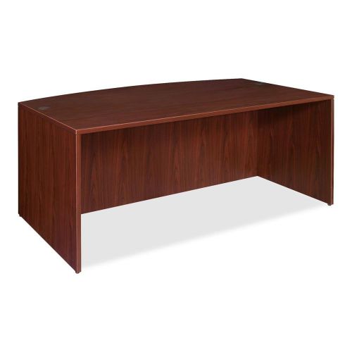 Lorell llr69370 essentials series mahogany laminate desking for sale