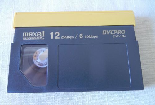 Maxell video tape DVCPRO 12 Minute  Part # DVP-12M