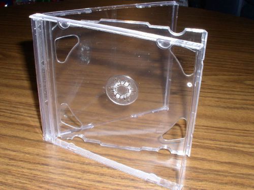 200 NEW DOUBLE CD JEWEL CASES WITH CLEAR TRAY