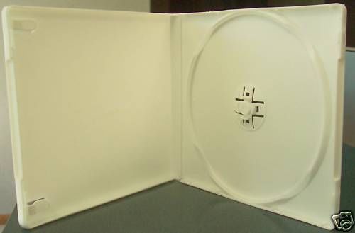200 WHITE SINGLE CD DVD POLY CASES W/ SLEEVE PSC13S
