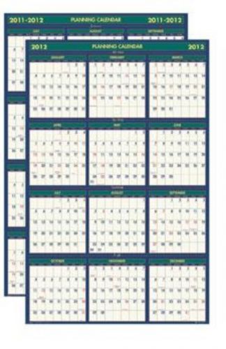 House of Doolittle 2 Sided Laminated Wall Calendar Academic Year 24&#039;&#039; x 37&#039;&#039;