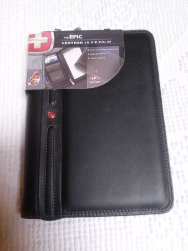 SwissGear-Leather-PDA-Black-Junior-Zip-Folio-Case-PhonE