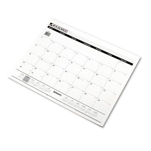 At-a-glance one color monthly desk pad calendar refill, jan dec., 22 x 17 for sale