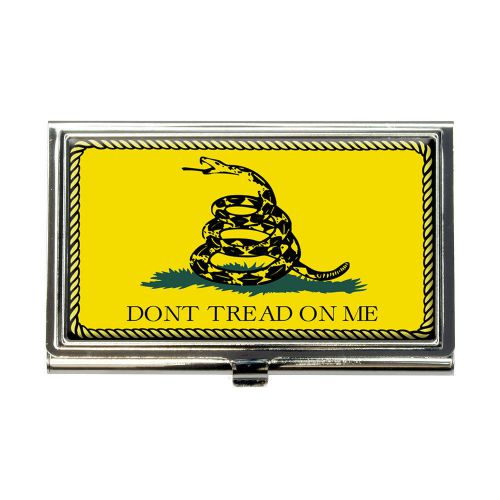 Gadsden flag don&#039;t tread on me business credit card holder case for sale