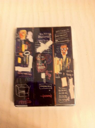 Jean Michel Basquiat Dizzy G 1-clip ID cigarette case business card holder!