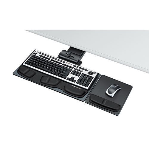 Fellowes professional executive adjustable keyboard tray, 19-1/16x10-5/8, black for sale