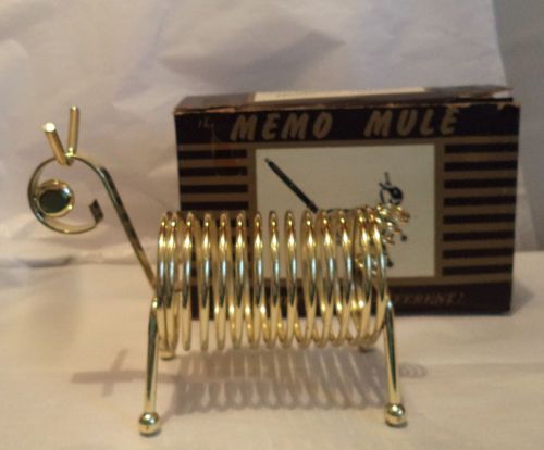 Vintage Memo Mule Letter And Pen Caddy Desk Set Animal Novelty Made in U.S.A.