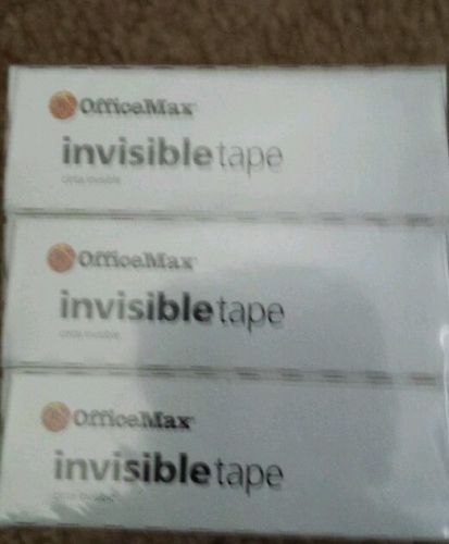 OfficeMax Invisible Boxed 3/4&#034; Tape 3 Pack