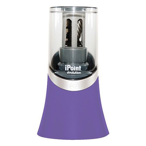 Westcott ipoint titanium non stick electric pencil sharpener ~ purple brand new! for sale