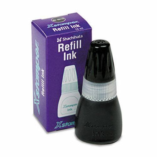 Xstamper Refill Ink for Xstamper Stamps, 10ml-Bottle, Black (XST22112)