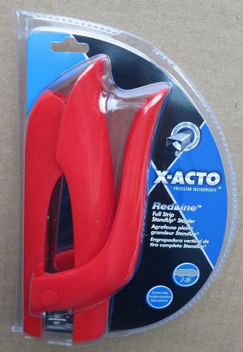 X-acto ERGONOMIC Full-strip Stapler STAND UP 20 Sheet capacity RED Easy to Use