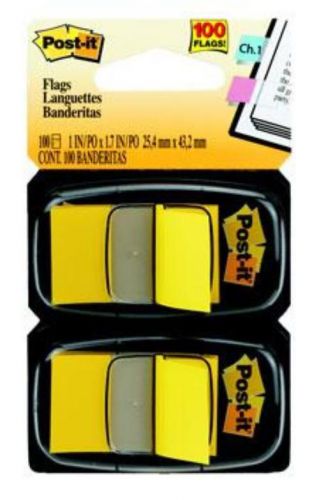 Post-it Flags 1&#039;&#039; x 1.719&#039;&#039; 2 Count Yellow