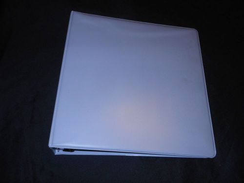 6 white 2-3/4&#034; 3 ring binder for sale