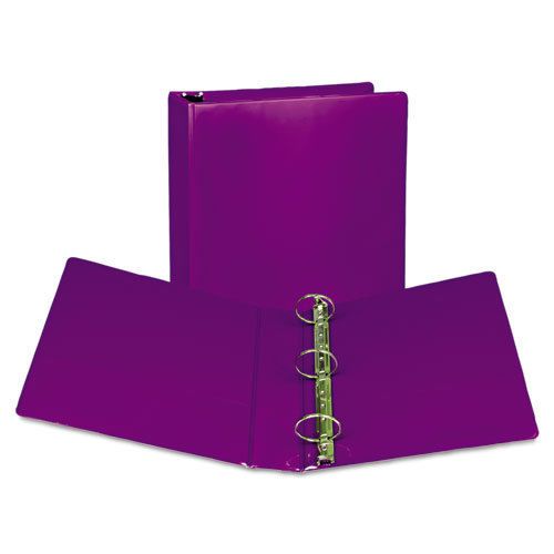 Fashion View Binder, Round Ring, 11 x 8-1/2, 2&#034; Capacity, Purple, 2/Pack