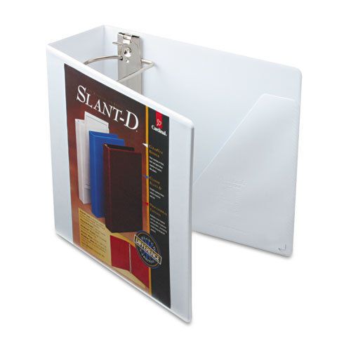 Superstrength clearvue locking slant-d ring binder, 4&#034;, white for sale
