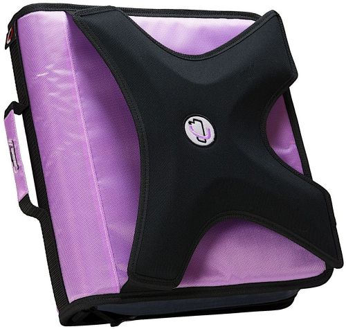 Case-it x-hugger 2-inch round ring zipper binder with book holder - x-350-lav for sale