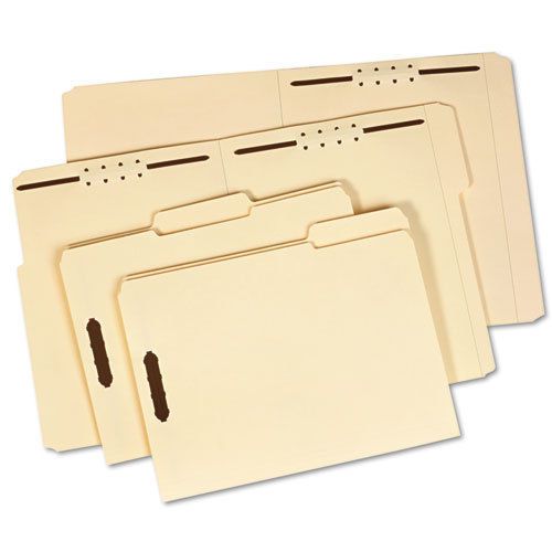 Folder, one fastener, 1/3 cut top tab, legal, 18 point, manila, 50/box for sale