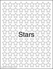10800 stars labels for laser &amp; ink jet printers - 263 for sale