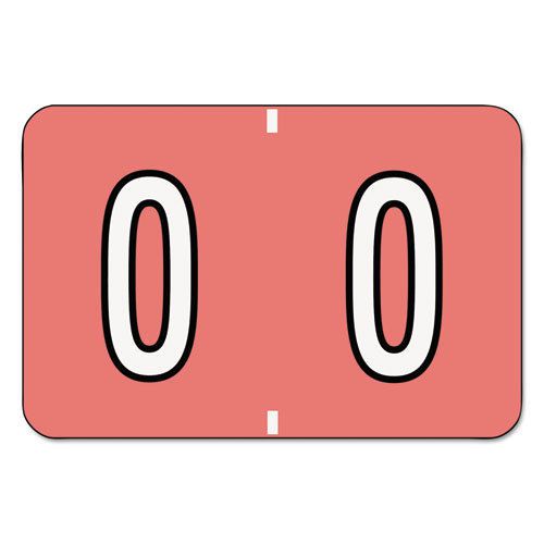 Barkley-Compatible Labels, Letter O, 1 x 1-1/2, Pink/White Bar, 500/Roll