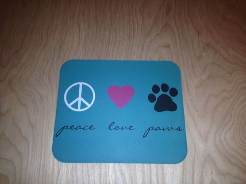 Peace Love Paws Mouse Pad