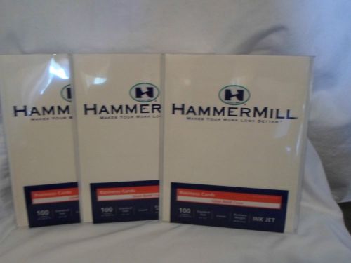 NEW Hammermill business cards(300 cards /10 sheets)