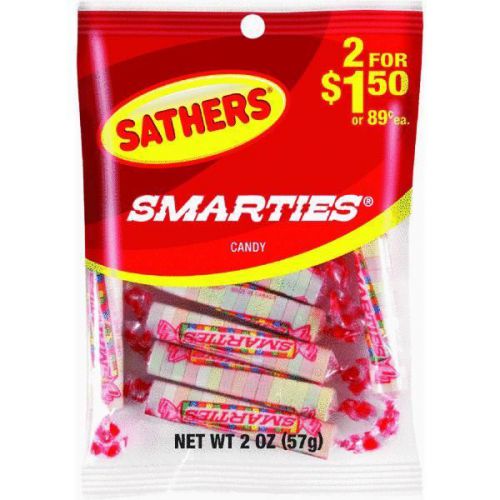1.25oz Smarties Candy 11407 Pack of 12
