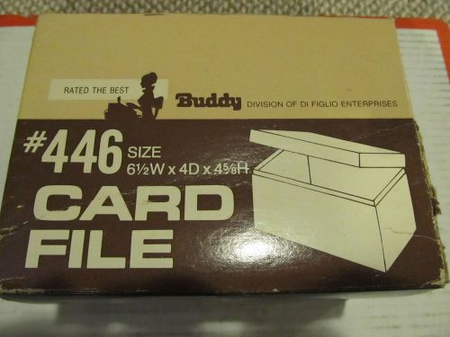 Buddy Products Steel Index Card File Box
