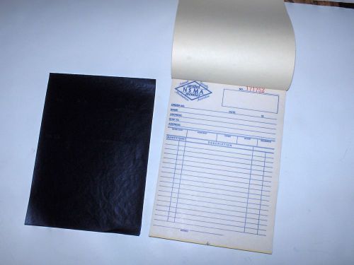Old Style Order &amp; Receipt Book NSMA About 100 Receipt Order Forms &amp; Duplicates