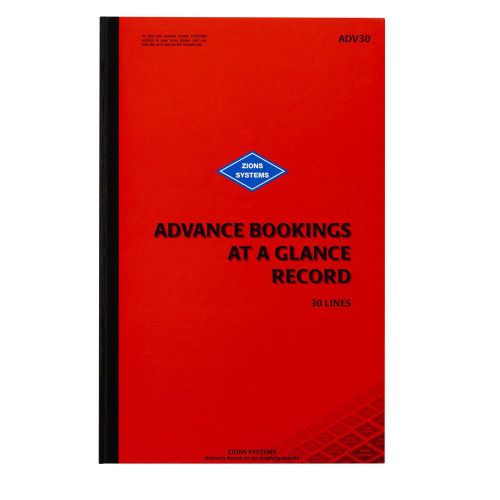 Zions Advance Bookings at a Glance Record ADV30