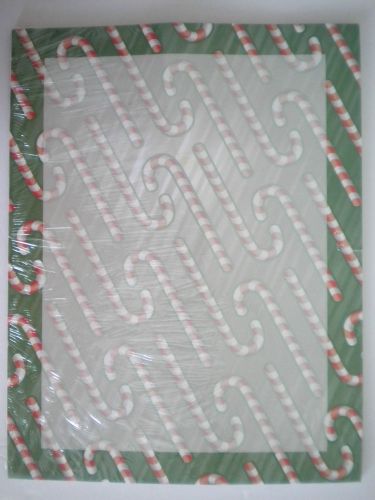 *NEW* ~ 25 Decorative Christmas &#034;CANDY CANES&#034; Computer Stationery Sheets