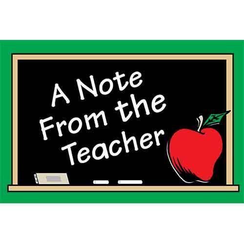 Teacher Created Resources A Note From The Teacher Postcards