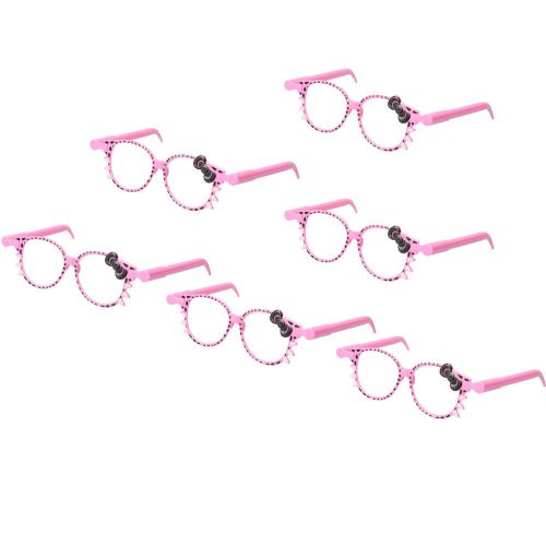 Cute cartoon butterfly glasses plastic gel pen black core pink for sale