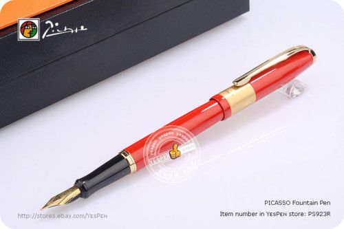 Picasso Fountain Pen PS 923 BRAQUE Lacquered Red GT NEW