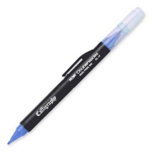 Doubleheader Calligraphy Marker  1.5mm/3.0mm  Blue - MKR CLIGRPHY BE UPC(sold in